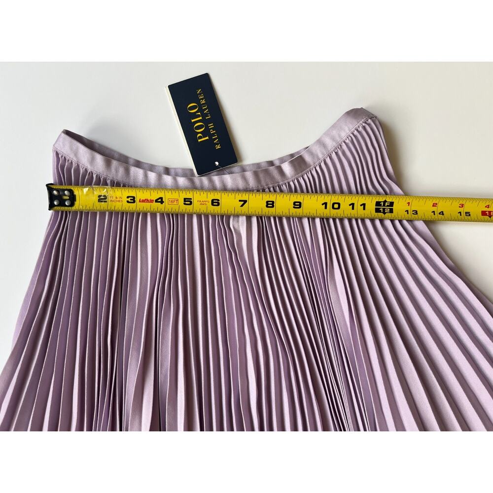 Polo Ralph Lauren Women's Pleated Georgette Handkerchief Skirt Size 2 - Picture 10 of 12